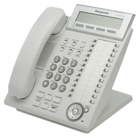 Panasonic Kx Nt343 White Backlit Display Voip Phone