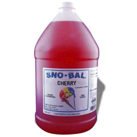 Benchmark Usa 72002 Cherry Snow Cone Syrup 1 Gal Case Of 4