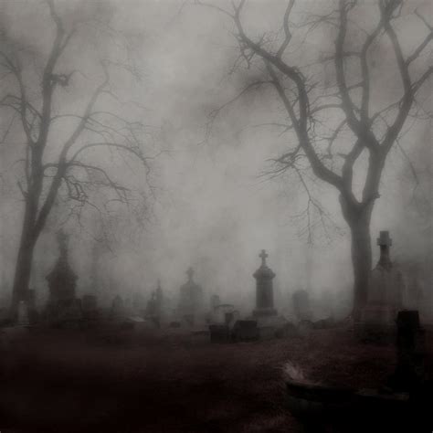 Late Fall Graveyard Fog Photograph By Gothicrow Images Fine Art America