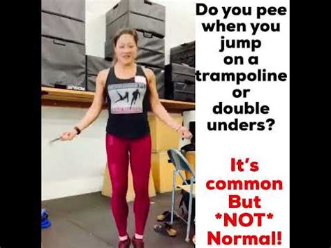Peeing In Your Pants With Double Unders Jumping Or Running In San Ramon Check This Out Youtube