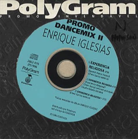 Enrique Iglesias Experiencia Religiosa Promo Dancemix Ii 1996 Cd