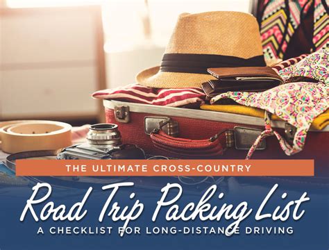 Cross Country Road Trip Packing List Road Trip Usa