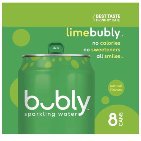 Bubly Lime Flavored Sparkling Water Cans 8 Pk 12 Fl Oz King Soopers