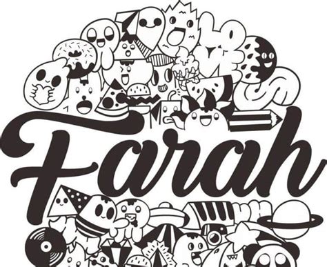 Gambar Hitam Putih Keren Tulisan - Retro Style Black White Squiggles