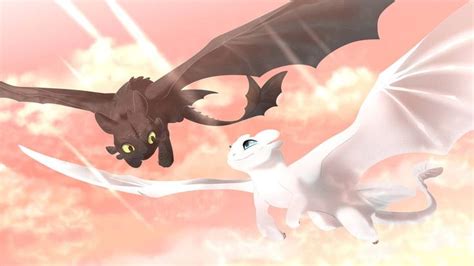 Toothless And Light Fury Fanart By