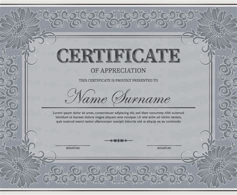 Vintage Certificate Template Freevectors