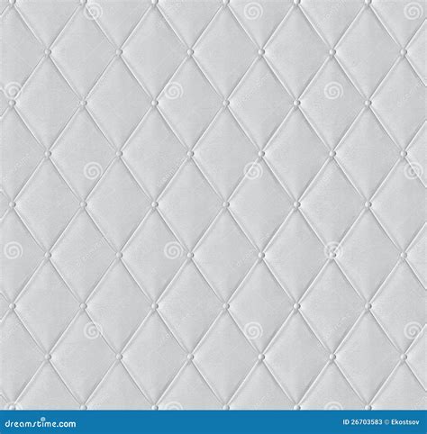 White Quilted Leather Tiled Texture Stock Photos Image 26703583