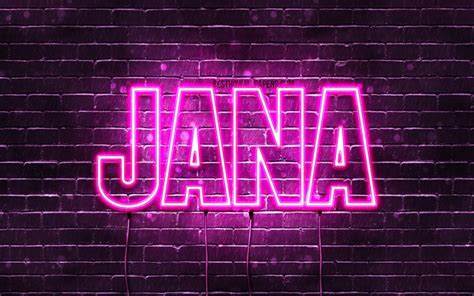 Download Wallpapers Jana 4k Wallpapers With Names Female Names Jana