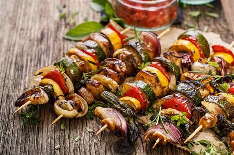 Gemüse - Grill -Spieße Rezept für Grillgemüse