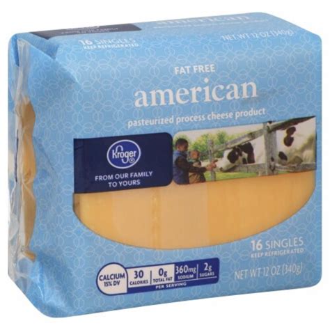 Kroger® Fat Free American Cheese Singles 12 Oz Fred Meyer