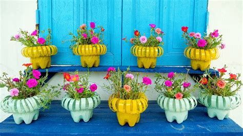 Recycle Plastic Bottles Into Beautiful Flower Pots For Your Garden