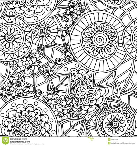 Check spelling or type a new query. Seamless floral doodle black and white background | Free ...