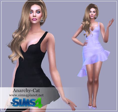 Sims 4 Ccs The Best Dress By Anarchy Cat Sims 4 Clothes Sims 4 Sims