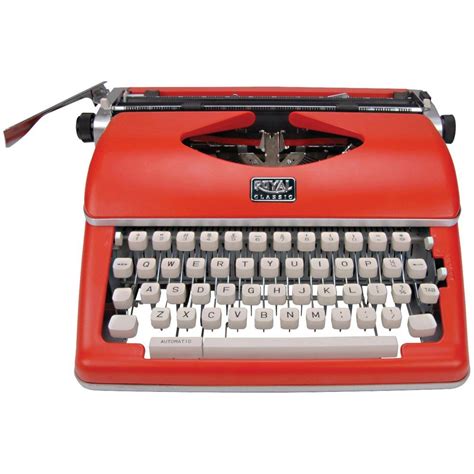 Royal Classic Manual Metal Typewriter Machine With Storage Case Red