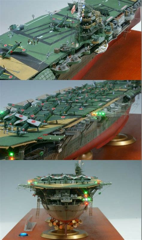 Ijn Aircraft Carrier Zuikaku Model With Working Lights Warship