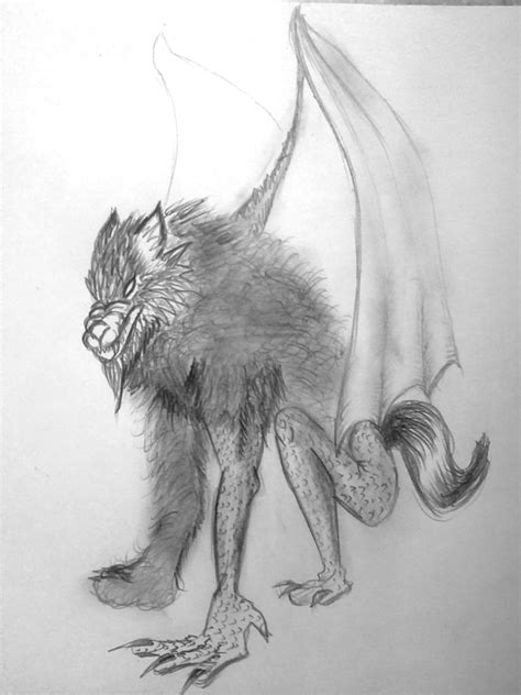 Werewolf Dragon By Kwnnos On Deviantart