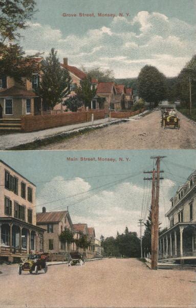 Grove Street And Main Street Monsey Ny Postcard
