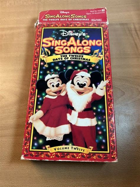 Disneys Sing Along Songs Twelve Days Of Christmas Vhs Etsy Israel