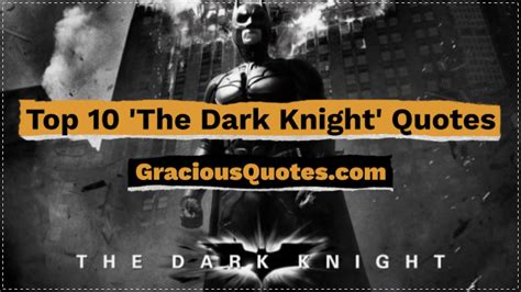 Top The Dark Knight Quotes Gracious Quotes Youtube