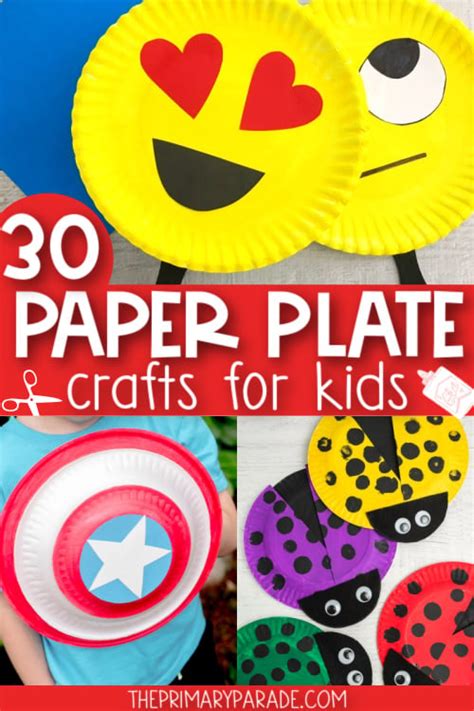 30 Best Paper Plate Crafts For Kids The Primary Parade