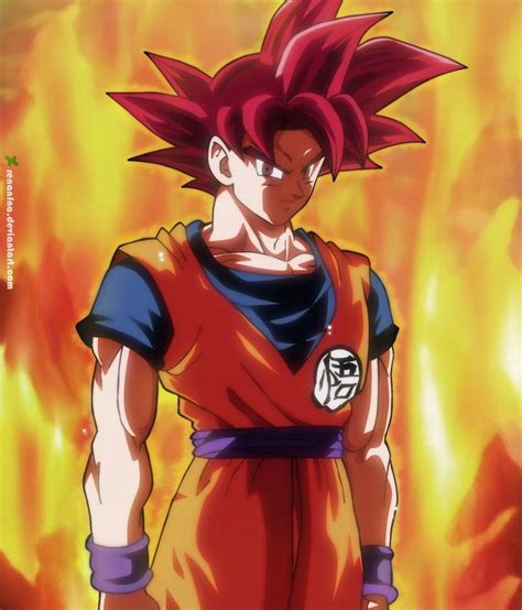Goku Ssj God By Renanfna Dragon Ball Super Goku Anime Dragon Ball