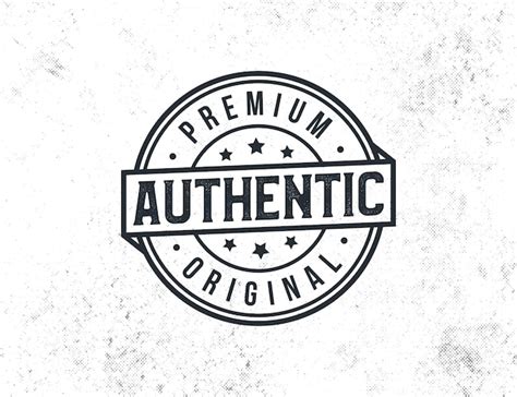 Premium Vector Authentic Original Product Stamp Logo