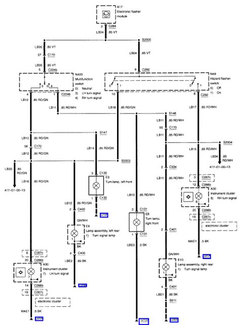 2001 Mercury Villager Wiring Diagram Original