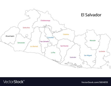 Blank Map Of El Salvador The World Map