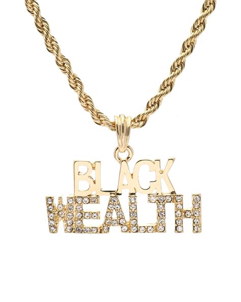 Buy Black Wealth Chain Necklace Men's Accessories from Buyers Picks. Find Buyers Picks fashion 