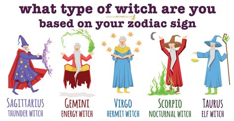 Zodiac Signs And Types Of Witches Magical Recipes Online