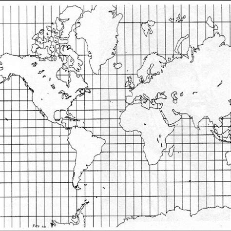 Classic Mercator Projection With A Cylinder Of Vertical Axis