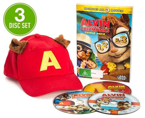 Alvin And The Chipmunks Dvd 3 Disc Movie Set G Au