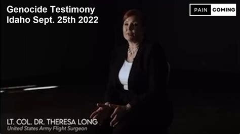 Genocide Testimony Lt Col Dr Theresa Long In One News Page Video