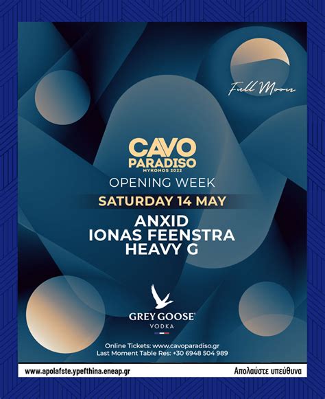 Cavo Paradiso Night Club Mykonos Party Event Details Full Moon