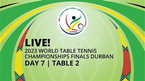 Live T Day World Table Tennis Championships Finals Durban Youtube