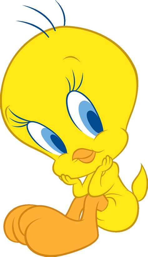 an image of a cartoon character with big blue eyes and yellow body sitting on the ground