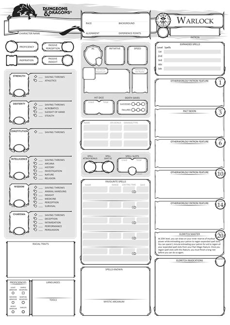 Dnd E Character Sheet Form Fillable Premade Printable Forms Free Online
