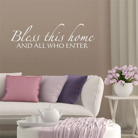 Bless This Home Quote Wall Sticker By Mirrorin