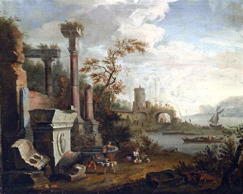 マルコ・リッチ Marco Ricci Southern Seaport With Roman Ruins Краска