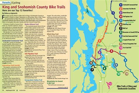 Top 12 Bike Trails In Snohomish And King County Bike Trails King