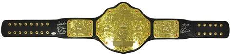 Ric Flair Signed Replica Wwe World Heavyweight Championship Belt Ins