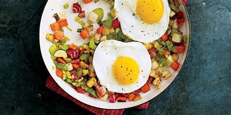 Root Vegetable Hash With Fried Eggs Recipe Myrecipes