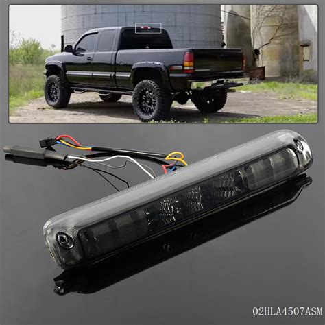 Smoke Led 3rd Brake Cargo Light For 99 06 Chevy Silverado 1500 2500