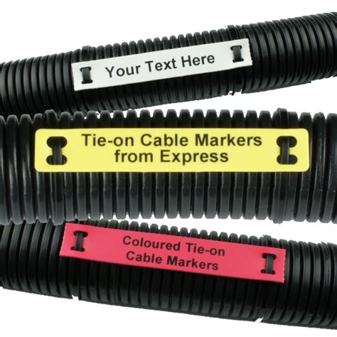 Express Electrical Pre Printed Tie On Cable Markers