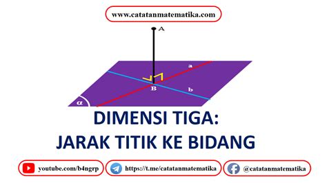 Dimensi Tiga Jarak Titik Ke Bidang Pada Bangun Ruang Catatan