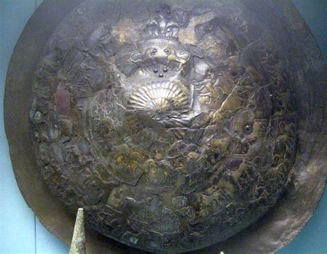 Inscribed Bronze Shield With Incised Decoration Urartian About 650 BC