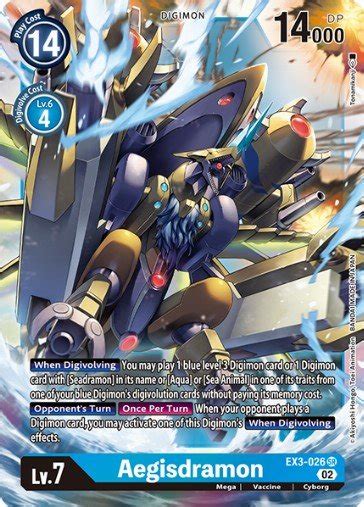 Aegisdramon Ex3 026 Digimon Card Database