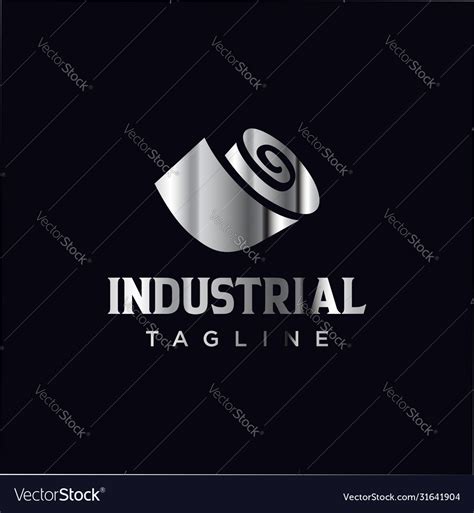 Iron Steel Logo Industrial Abstract Stainless Roll