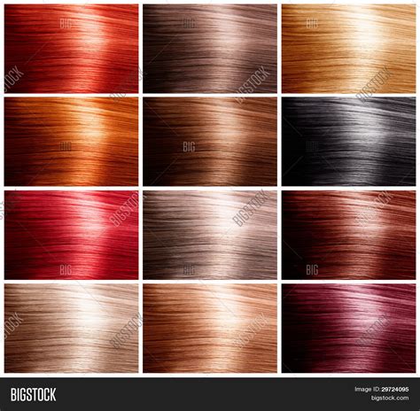 Hair Colors Set Tints Image And Photo Free Trial Bigstock