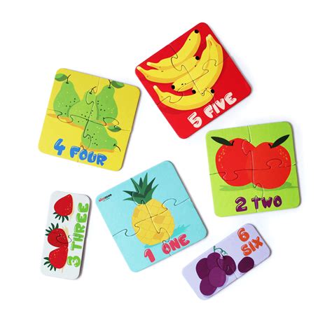 Fruit Puzzle For Toddlers Set Of 6 Puzzles Free Shipping Shumee